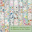 Temporary Tattoos Kids 400 Pcs Glow In The Dark Tattoos for Kids,Waterproof Skin Fake Tattoos Stickers for Boy and Girl,Luminous Kids Tattoos for Birthday Game Activities Holiday Party Favors etc 🍁 All In One Marketplace Canada
