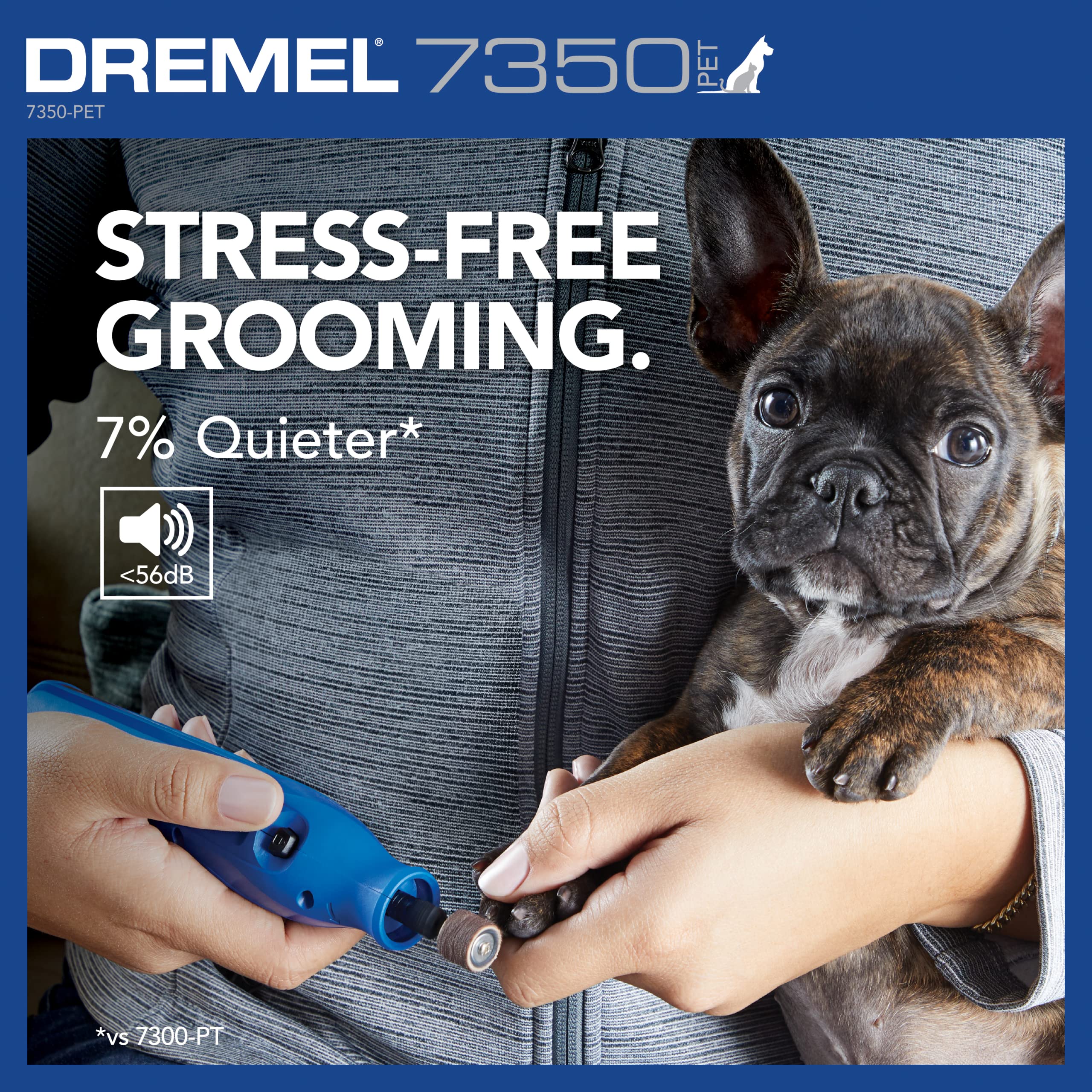 Dremel 7350-PET 4V Pet & Dog Nail Grinder, Easy-to-Use & Safe Nail Trimmer, Professional Pet Grooming Kit - Works on Large, Medium, Small Dogs & Cats 🍁 All In One Marketplace Canada