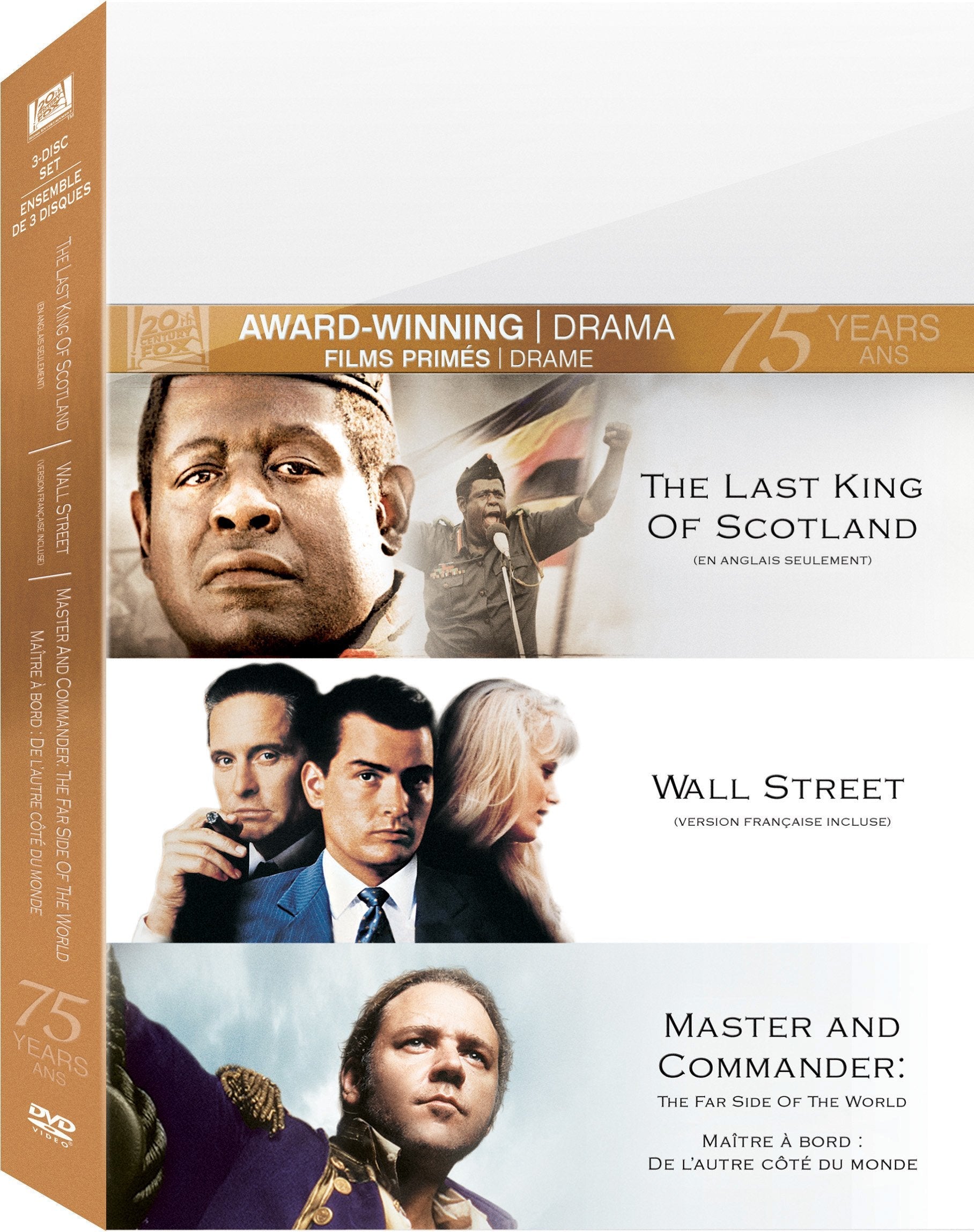 The Last King Of Scotland / Wall Street / Master And Commander: The Far Side Of The World - DVD (Used)