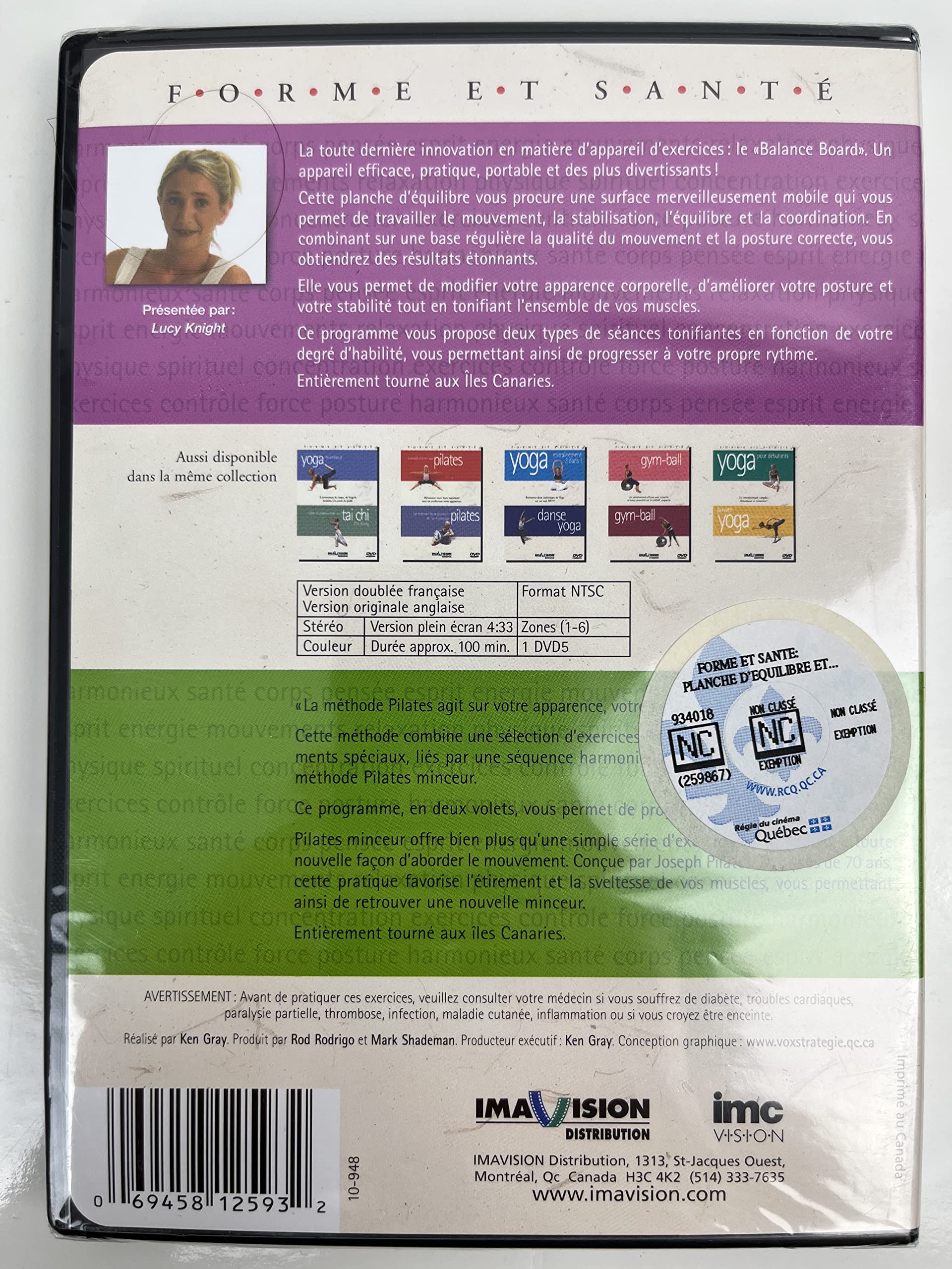 Healthy Living : Balance Board/Inch Loss - DVD