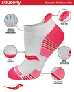 Saucony Women's Performance Heel Tab Athletic Socks , White Assorted (8 Pairs), Shoe Size: 7.5-10.5 🍁 All In One Marketplace Canada