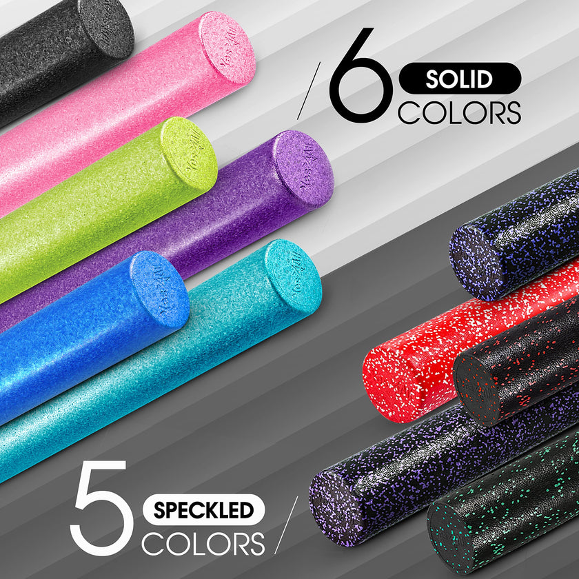 Yes4All High-Density EPP Round Back Roller Foam, Foam Roller for Yoga, Pilates & Stretching - 12, 18, 24, 36 inch 🍁 All In One Marketplace Canada