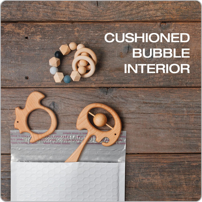 Quality Park Bubble Mailers, 6 x 9 Shipping Envelopes, Water Resistant White Poly Padded Envelopes, Redi-Strip Peel Off Closure, 50 Per Box (QUA85856) 🍁 All In One Marketplace Canada