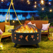 Yaheetech 30in Fire Pits with Poker & Spark Screen Deep Large Fire Bowl 🍁 All In One Marketplace Canada