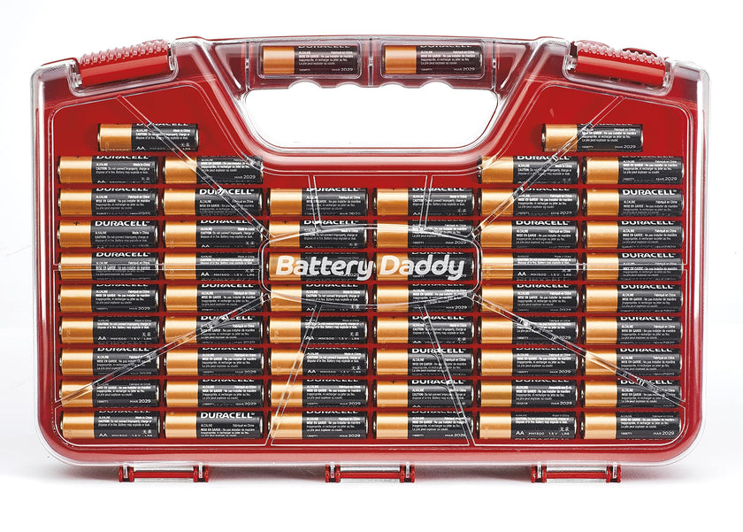 Ontel Battery Daddy 180 Battery Organizer and Storage Case with Tester, 1 Count, As Seen on TV 🍁 All In One Marketplace Canada