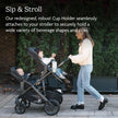 UPPAbaby Cup Holder for Vista, Cruz, Minu Strollers - Quick, Intuitive Attachment + Removal - Securely Holds Various Size Beverages - BPA Free + Dishwasher Safe - Folds Attached 🍁 All In One Marketplace Canada