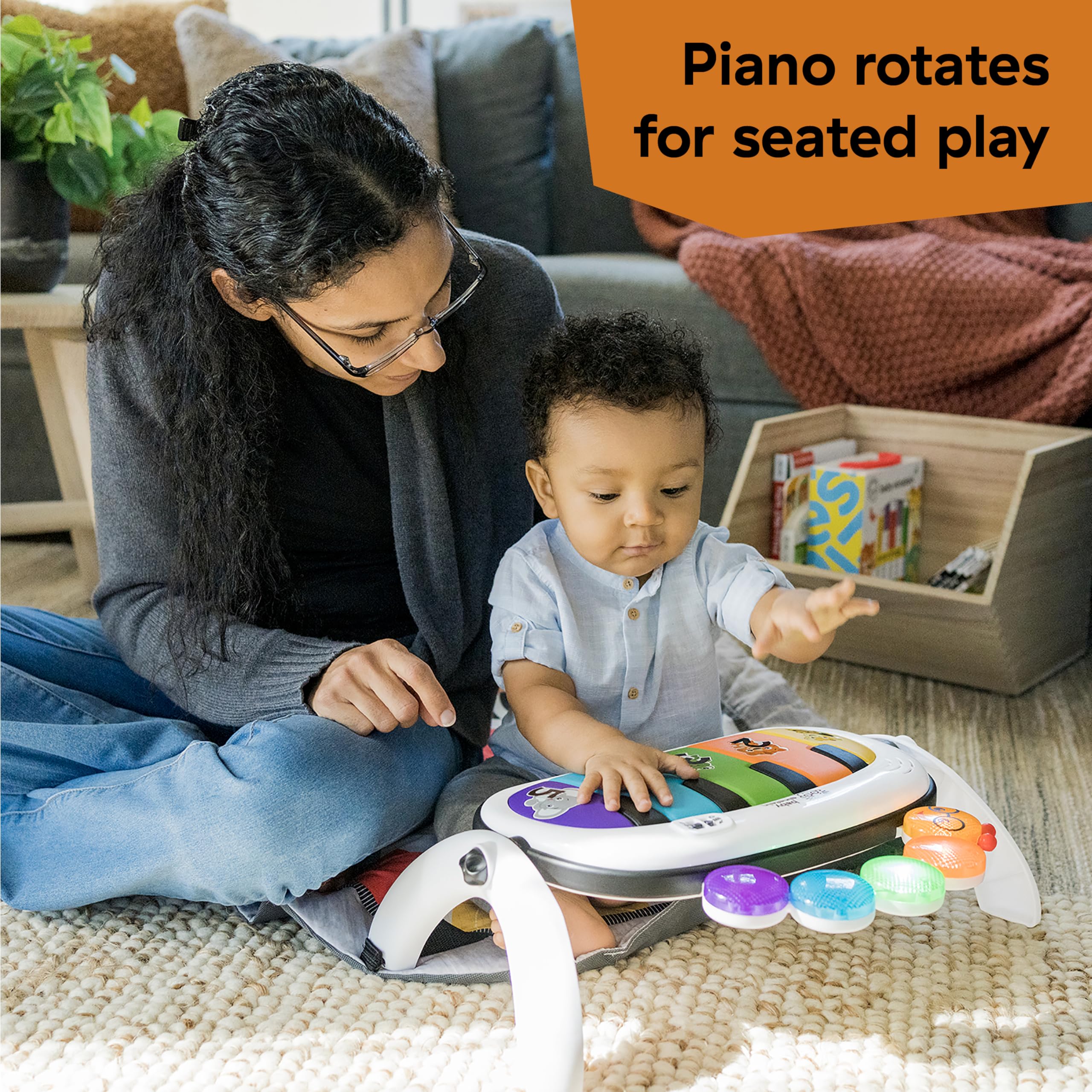 Baby Einstein 4-in-1 Kickin' Tunes Music and Language Play Gym and Piano Tummy Time Activity Mat 🍁 All In One Marketplace Canada