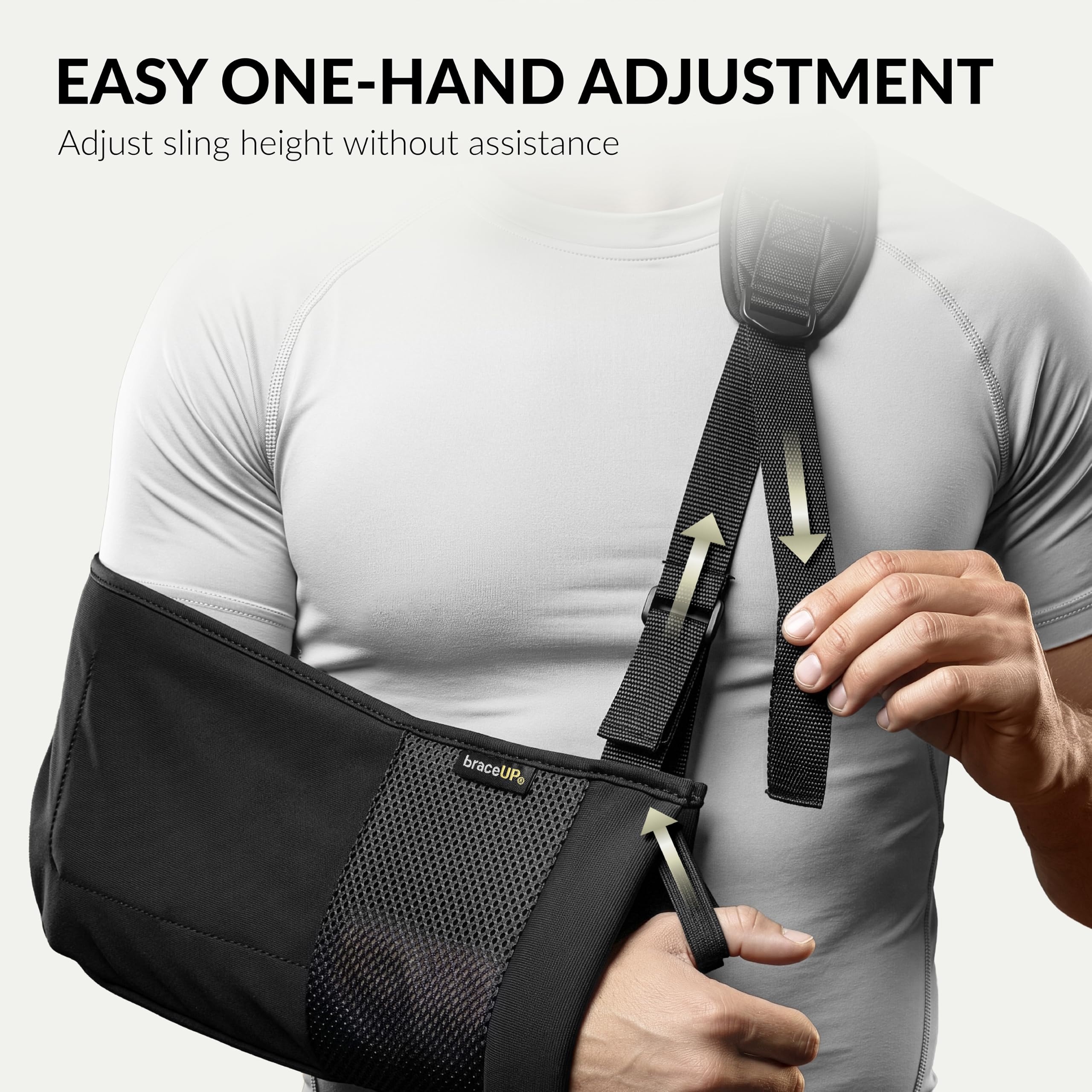 BraceUP Arm Sling for Shoulder Injury - Rotator Cuff Torn, Wrist and Elbow Surgery with Adjustable Padded Arm Support Strap 🍁 All In One Marketplace Canada
