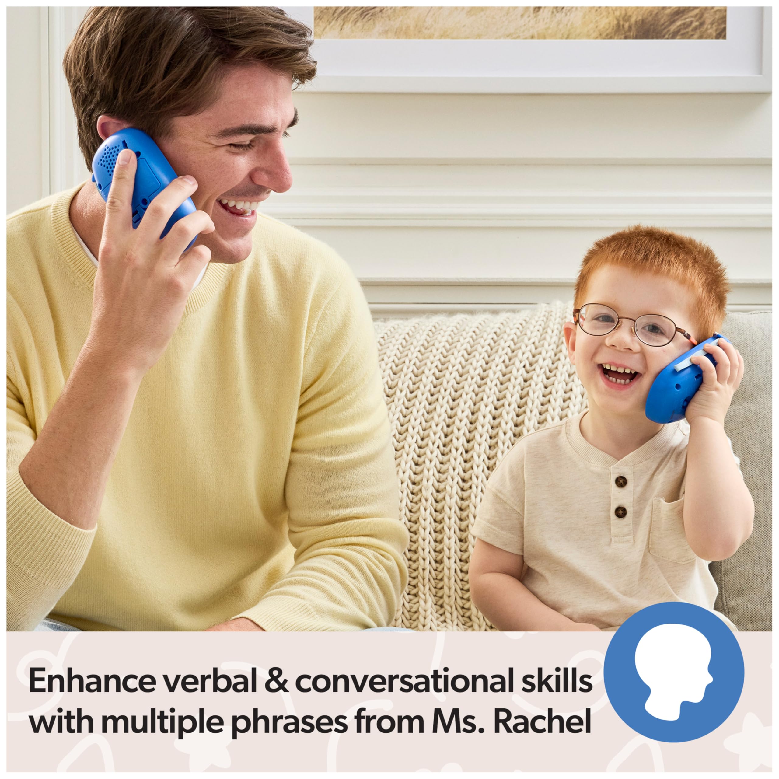 Ms. Rachel Official Electronic Talk with Me Learning Phone with Conversational Phrases, Educational Toys & Toddler Toys for Girls & Boys Ages 1-3+ 🍁 All In One Marketplace Canada