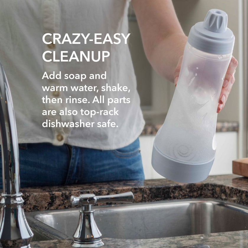 Whiskware Pancake Bottle, Batter Dispenser and Mixer with BlenderBall Wire Whisk, Durable, No-Mess, BPA Free, Dishwasher Safe, Mint 🍁 All In One Marketplace Canada