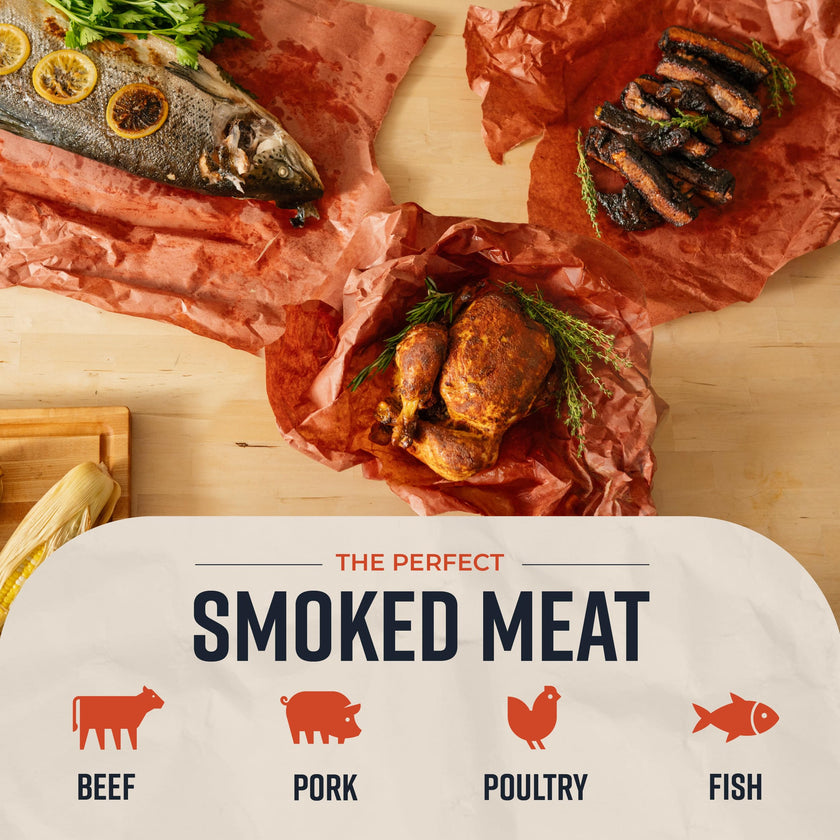 Bryco Goods Pink Butcher Paper Roll - 18 Inch x 100 Feet - Food Grade Peach Paper for Smoking & Grilling Meat, BBQ, Brisket - Unbleached Unwaxed Uncoated 🍁 All In One Marketplace Canada