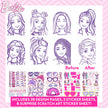 Barbie Makeup Artist Magazine, Create Your Own Hair & Makeup Looks Using Stencils, Stickers, Crayons, Pretend Makeup, Barbie Toys, Barbie Craft Kits, Drawing Kit, 6 Year Old Girl Birthday Gift 🍁 All In One Marketplace Canada