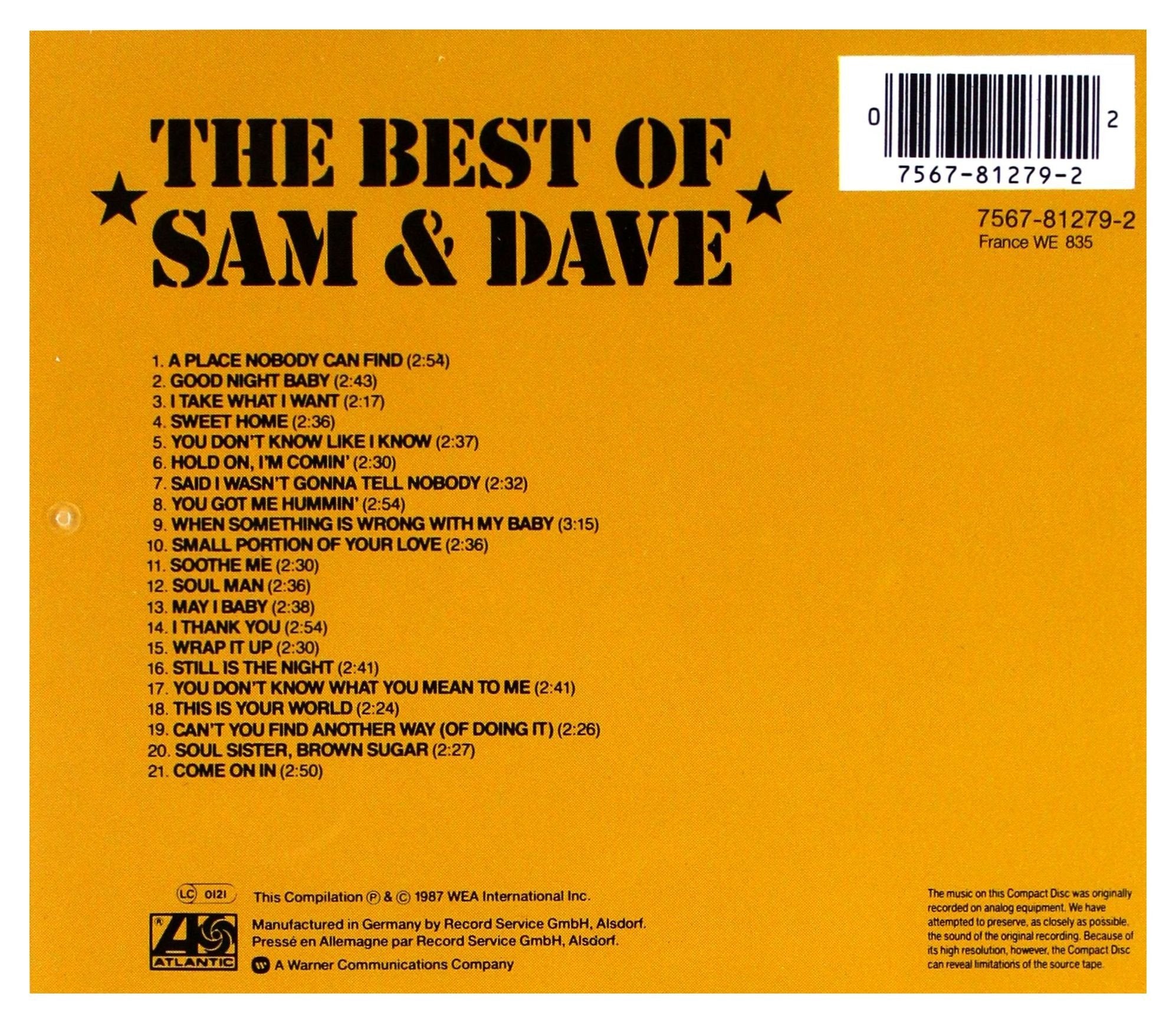 Sam & Dave / The Best of Sam & Dave - CD