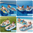 cngg v Pool Floaties for Adults,Inflatable Float Heavy Duty, Backrest & Footrest Pool Float Pool Rafts for Adults Beach Lake Party 2 Pack 🍁 All In One Marketplace Canada
