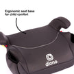 Diono Solana 2022, No Latch, Single Backless Booster Car Seat, Lightweight, Machine Washable Covers, Cup Holders, Black 🍁 All In One Marketplace Canada