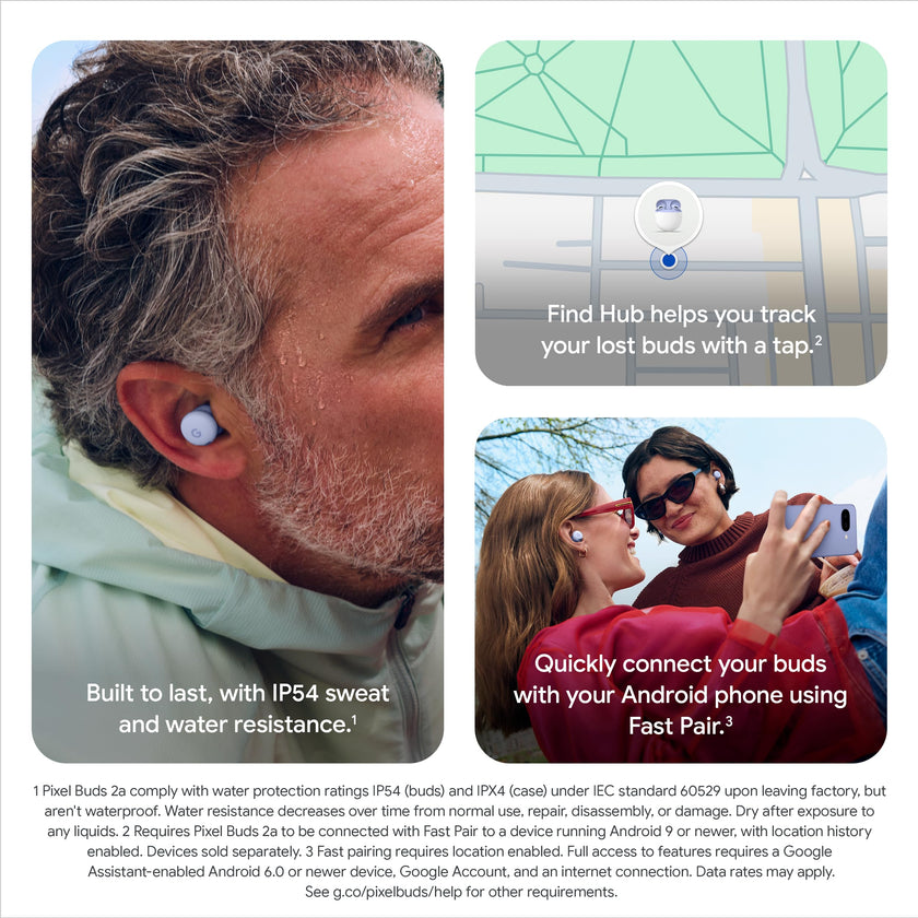 Google Pixel Buds 2a - Wireless Earbuds with Noise Cancellation - Fog 🍁 All In One Marketplace Canada