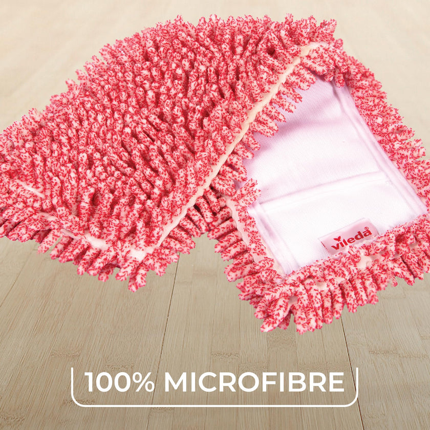 Vileda Pet Pro Microfiber Hair & Dust Mop | Flat dust mop | Three times more pet hair removal | Extra large trapezoid mop head | 100% Microfiber | Multi surface dry usage | Reusable & machine washable 🍁 All In One Marketplace Canada