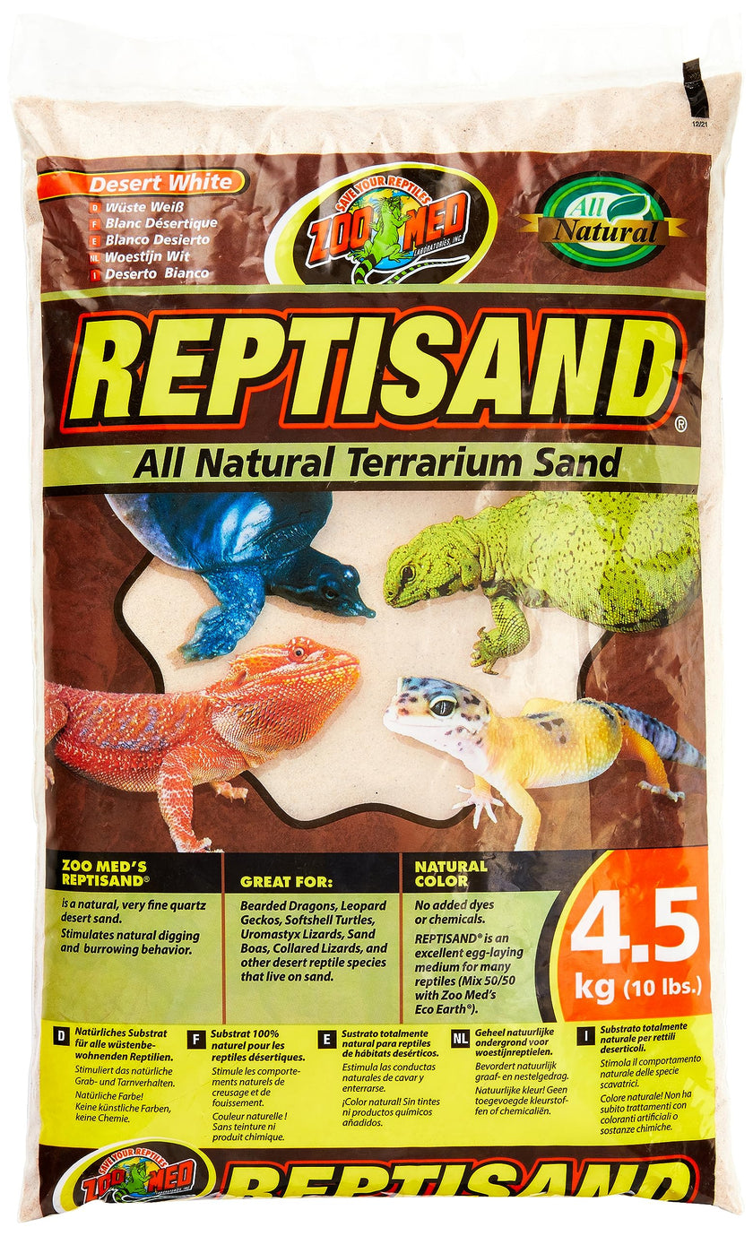 Zoo Med Labs ReptiSand Terrarium Sand, Desert White, 10-Pound 🍁 All In One Marketplace Canada
