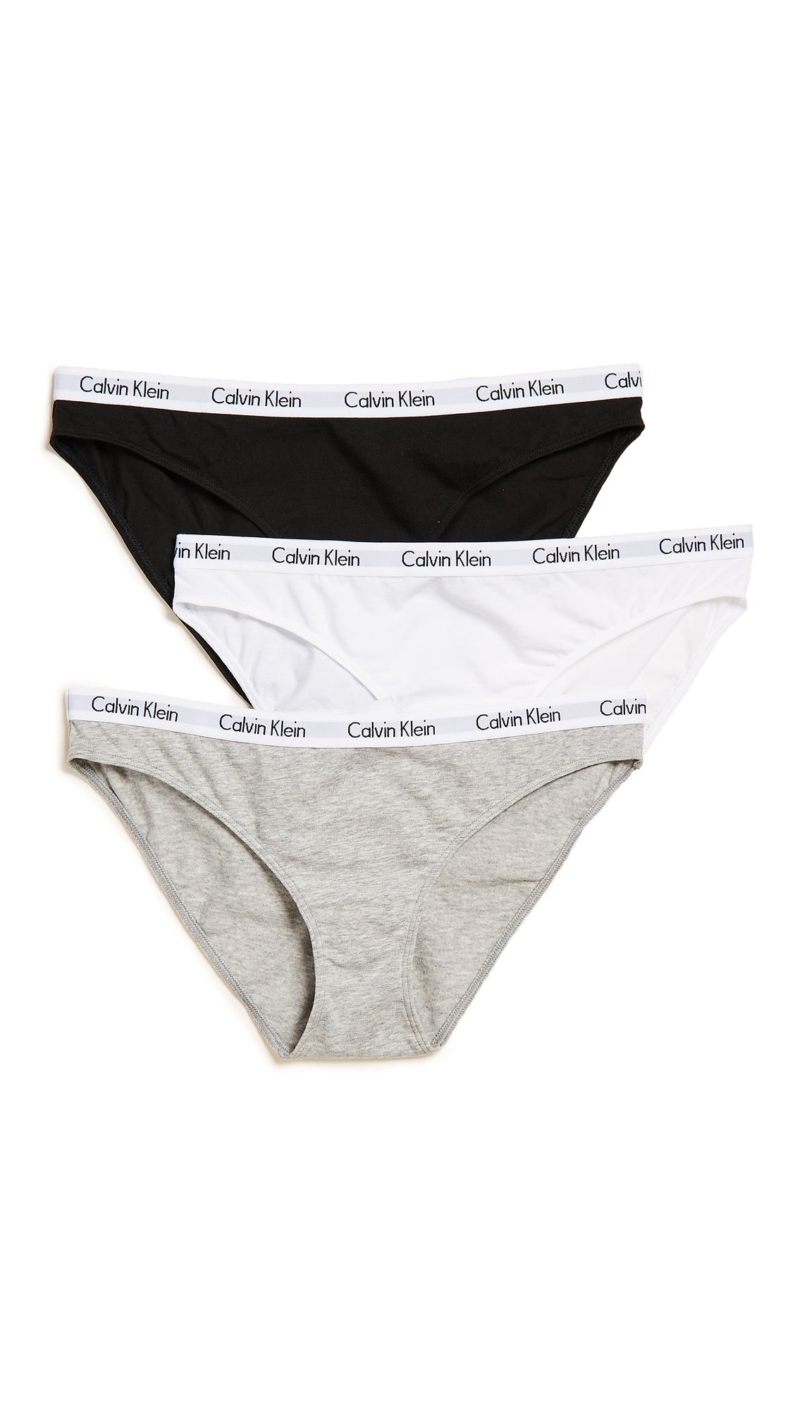 Calvin Klein Women's Carousel Bikini Panty, Black/White/Grey Heather, Small (Pack of 3) 🍁 All In One Marketplace Canada