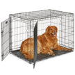 MidWest Homes for Pets 42-Inch iCrate for Large Breeds, 71-90 lbs, Double Door Folding Dog Crate with Divider Panel, Leak-Proof Tray & Secure Latches, Portable, Durable & Easy to Assemble 🍁 All In One Marketplace Canada