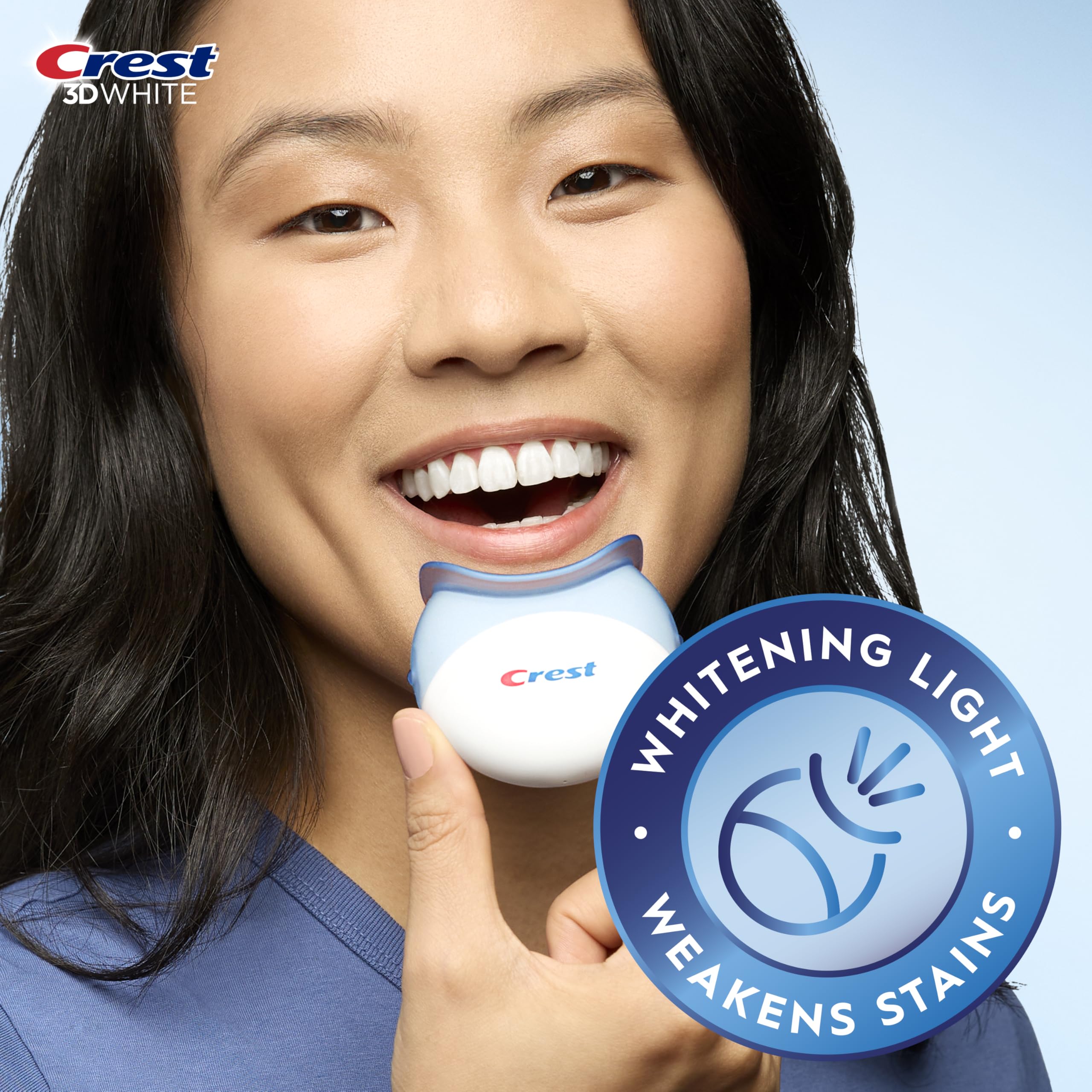 Crest 3D Whitestrips Express Whitening + Whitening Light At-home Teeth Whitening Kit, 10 Treatments + Light, 16 Levels Whiter 🍁 All In One Marketplace Canada