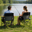 GarveeLife Oversized Camping Chair w/Side Table & Pocket,Outdoors, Black 🍁 All In One Marketplace Canada