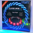 TOSY Flying Ring - 12 Monocolor LEDs, Super Bright, Lost Mode, Auto Light Up, Birthday Gift for Kid/Teen/Boy/Girl, Safe, Waterproof, Pool/Beach/Camping Toy (Blue) 🍁 All In One Marketplace Canada