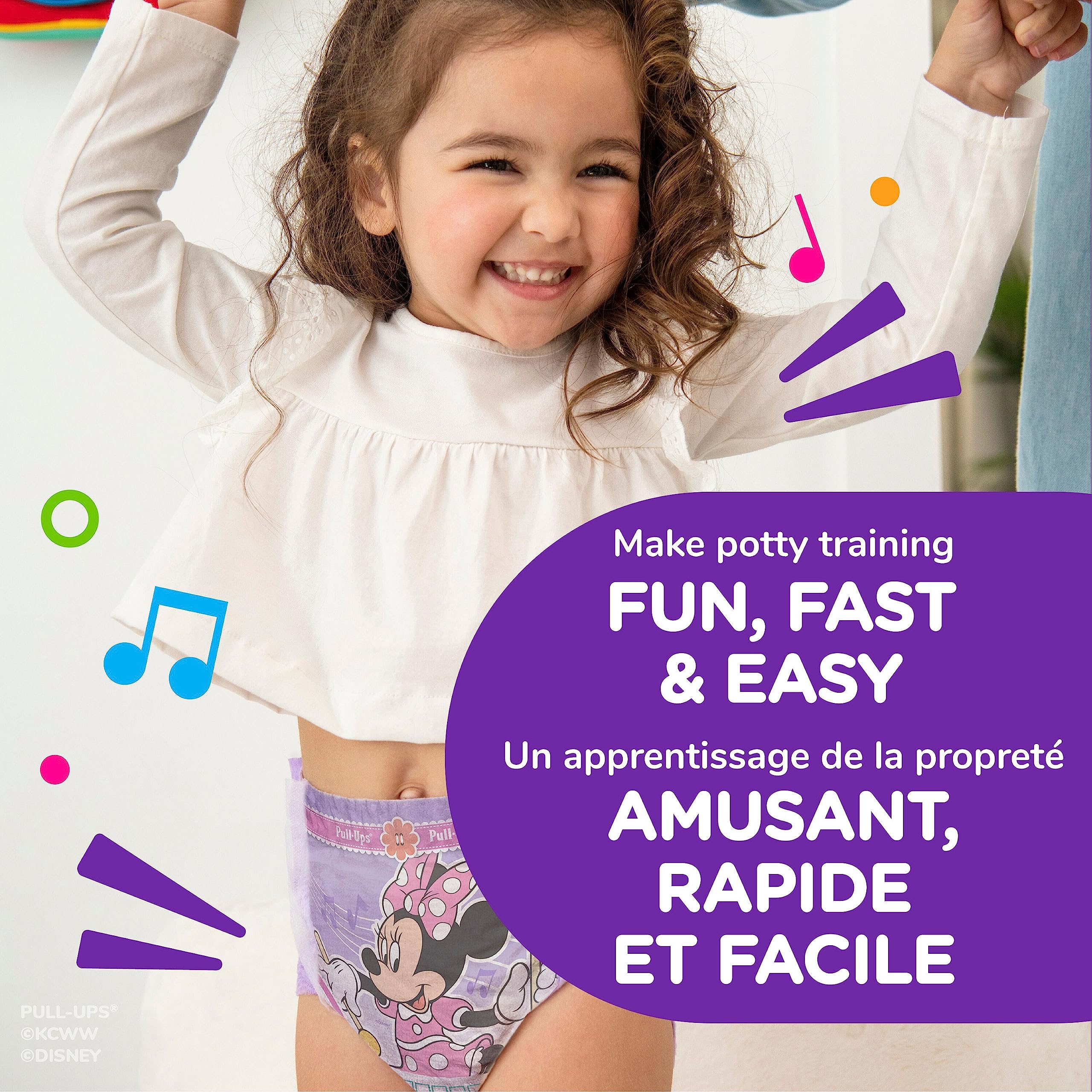 Pull-Ups Girls Potty Training Underwear, Easy Open Toddler Pants 4T-5T (38-50 lbs), Learning Designs for Toddlers, 82 count 🍁 All In One Marketplace Canada