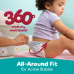 Pampers Diapers - Cruisers 360° - Size 4, up to 100% Leakproof Fit, Designed for Active Babies, Pull On Diaper, EZ Off Tabs Designed for Easy Changes, 1 Pack (Count of 108) 🍁 All In One Marketplace Canada