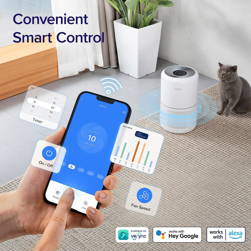 Levoit Smart Air Purifiers with Alexa for Large Room, Core 300S-P 🍁 All In One Marketplace Canada