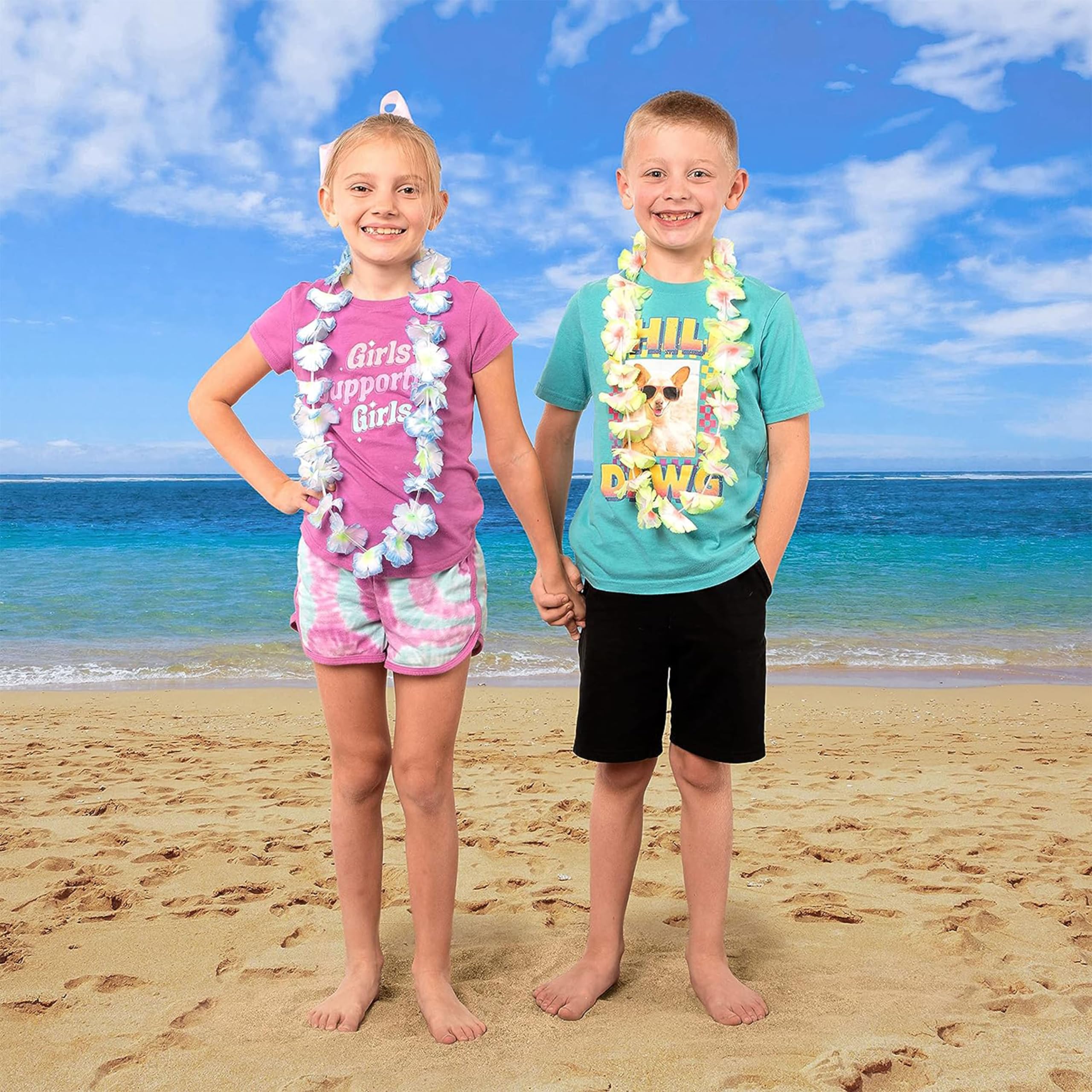 Joyin Toy 36 Counts Hawaiian Leis Bulk, Tropical Flower Lei Hawaiian Lei Beach Hawaii Luau Party Favors Decoration Birthday Party Supplies(3 Dozen) 🍁 All In One Marketplace Canada