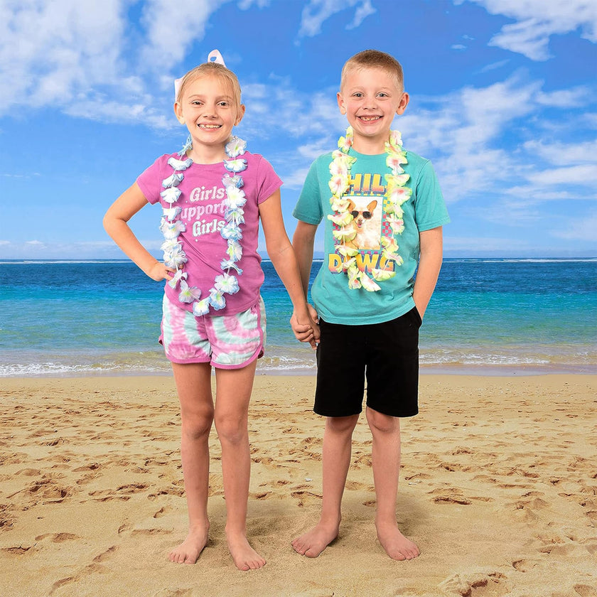 Joyin Toy 36 Counts Hawaiian Leis Bulk, Tropical Flower Lei Hawaiian Lei Beach Hawaii Luau Party Favors Decoration Birthday Party Supplies(3 Dozen) 🍁 All In One Marketplace Canada
