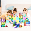 PicassoTiles 100 Piece Set 100pcs Magnet Building Tiles Clear Magnetic 3D Building Blocks Construction Playboards, Creativity beyond Imagination, Inspirational, Recreational, Educational Conventional 🍁 All In One Marketplace Canada