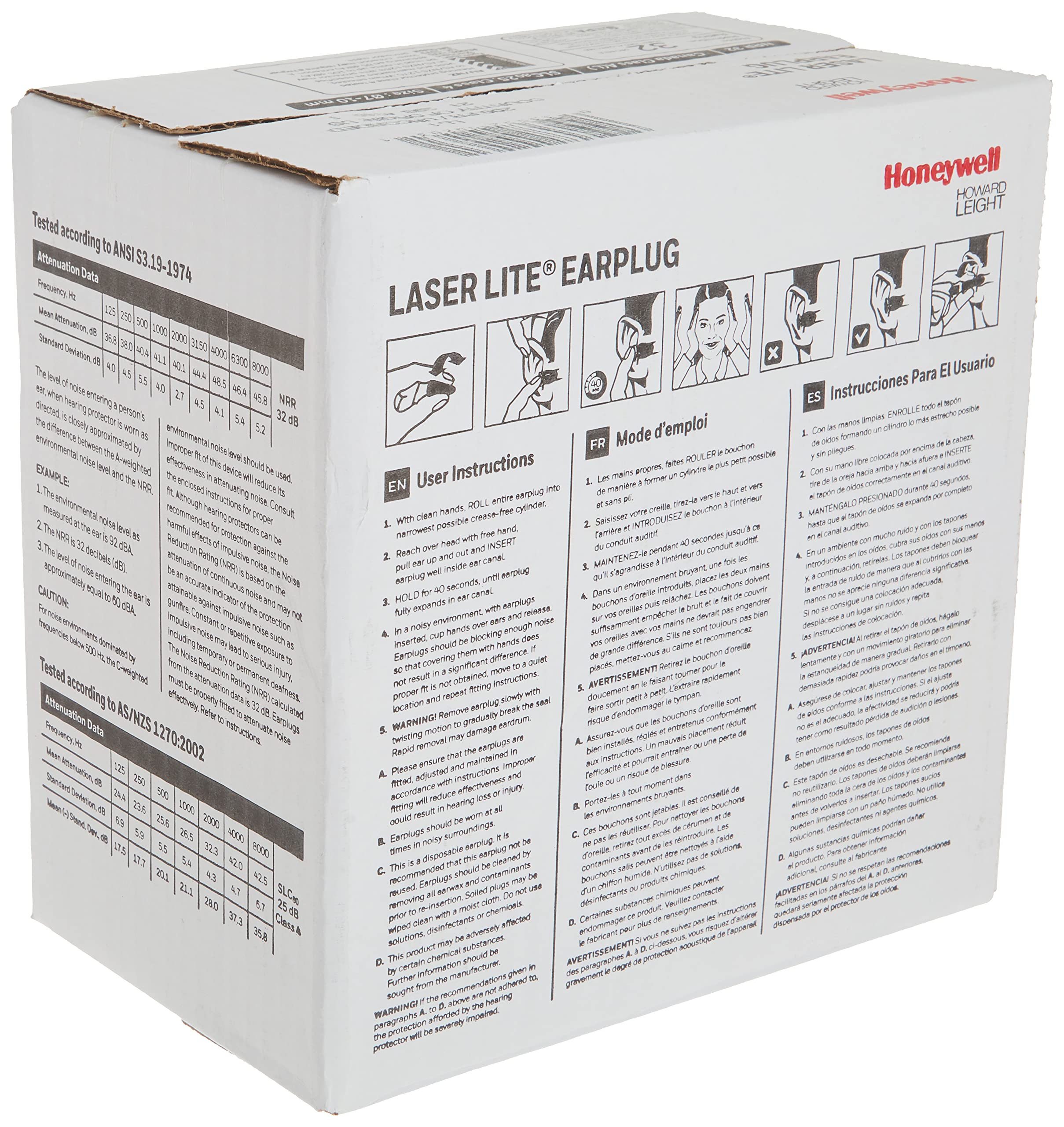 Howard Leight LL-1 Laser LiteUncorded Foam Earplugs Box, 200 Pair (Pink/Yellow) 🍁 All In One Marketplace Canada