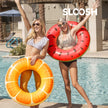 Sloosh 4 Pack Inflatable Pool Floats Pool Rings Swimming Tubes Swimming Toys Beach Swimming Party Toys for Kids and Adults 🍁 All In One Marketplace Canada