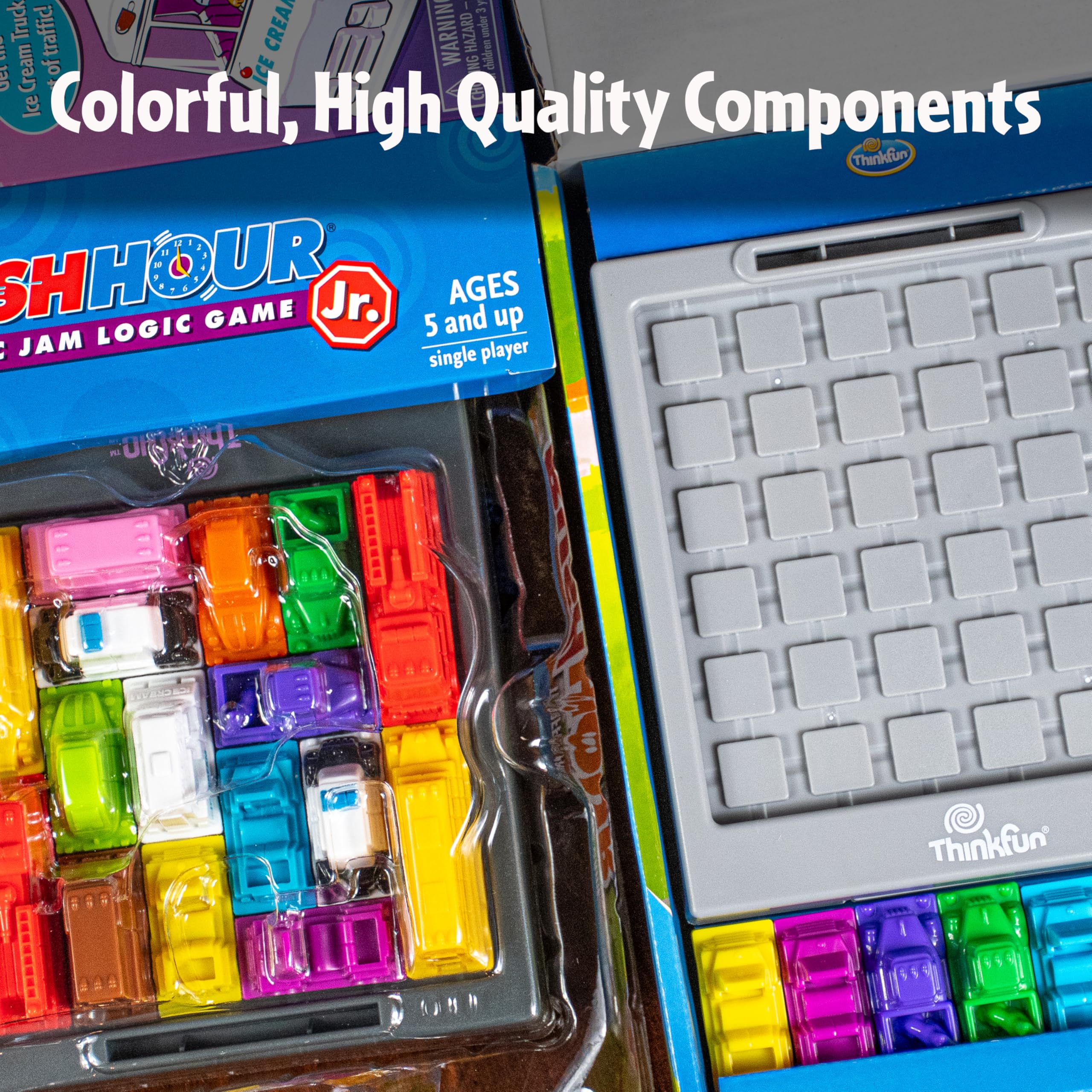 ThinkFun Rush Hour Junior - Classic Traffic Jam Logic Game | New Look for 2024 | STEM Toy for Kids | Engaging Puzzles for Ages 5 and Up | Junior Edition of the International 🍁 All In One Marketplace Canada