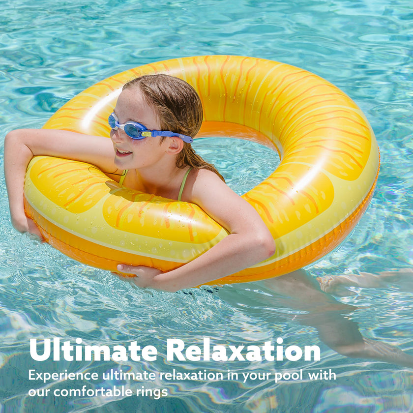 Sloosh 4 Pack Inflatable Pool Floats Pool Rings Swimming Tubes Swimming Toys Beach Swimming Party Toys for Kids and Adults 🍁 All In One Marketplace Canada