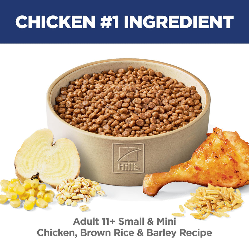 Hill's Science Diet Senior 11+ Small & Mini Chicken Meal, Barley & Brown Rice Recipe Dry Dog Food 2.04 kg Bag 🍁 All In One Marketplace Canada