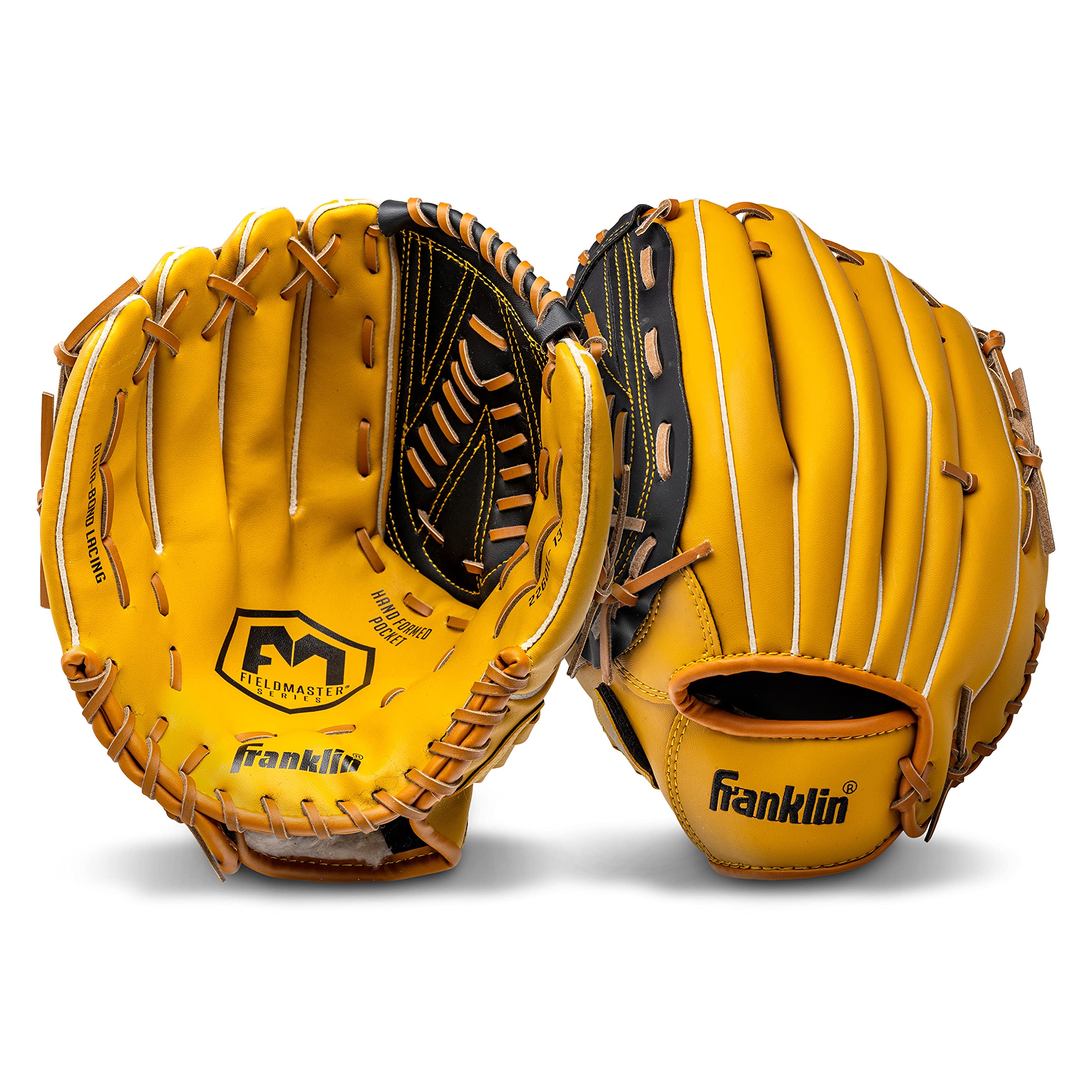 Franklin Sports Baseball and Softball Glove - Field Master - Baseball and Softball Mitt - Adult and Youth Glove - Outfield - Left Hand Throw - 13