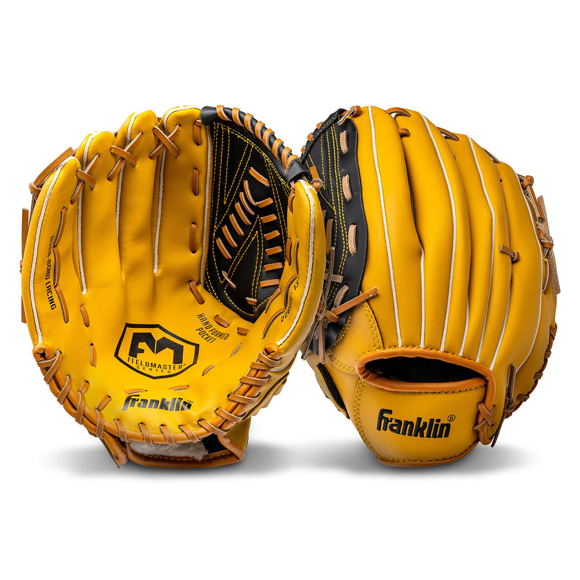Franklin Sports Baseball and Softball Glove - Field Master - Baseball and Softball Mitt - Adult and Youth Glove - Outfield - Left Hand Throw - 13