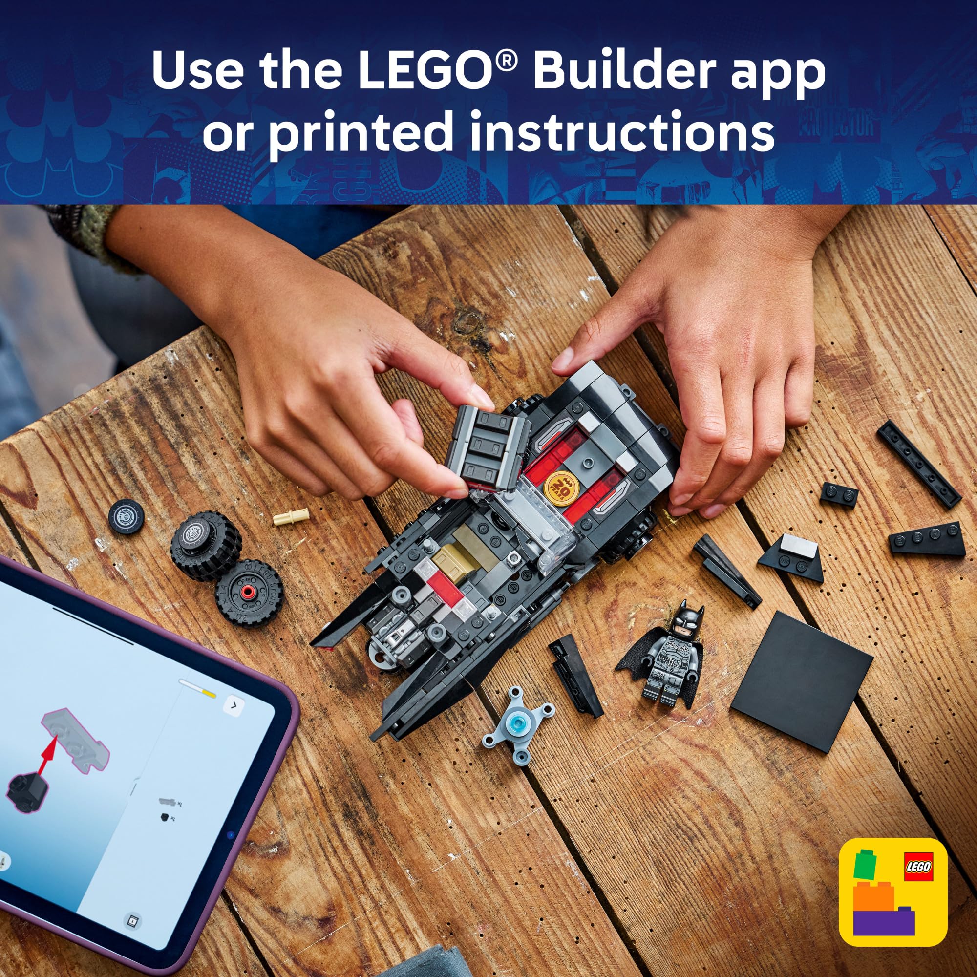 LEGO DC Batman: The Batman Batmobile Building Toy for Kids - Building Blocks with Minifigure & Golden Coin - Super Hero Room Decor for Boys & Girls, Ages 9+ - Gift Idea for Birthdays - 76332 🍁 All In One Marketplace Canada