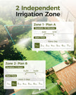 Diivoo 2 Zone Water Timer for Garden Hose, Programmable Sprinkler Hose Timer with Brass Inlet & Outlet, IP66 Waterproof, Rain Delay & Manual Mode for Irrigation, Lawn, Yard 🍁 All In One Marketplace Canada