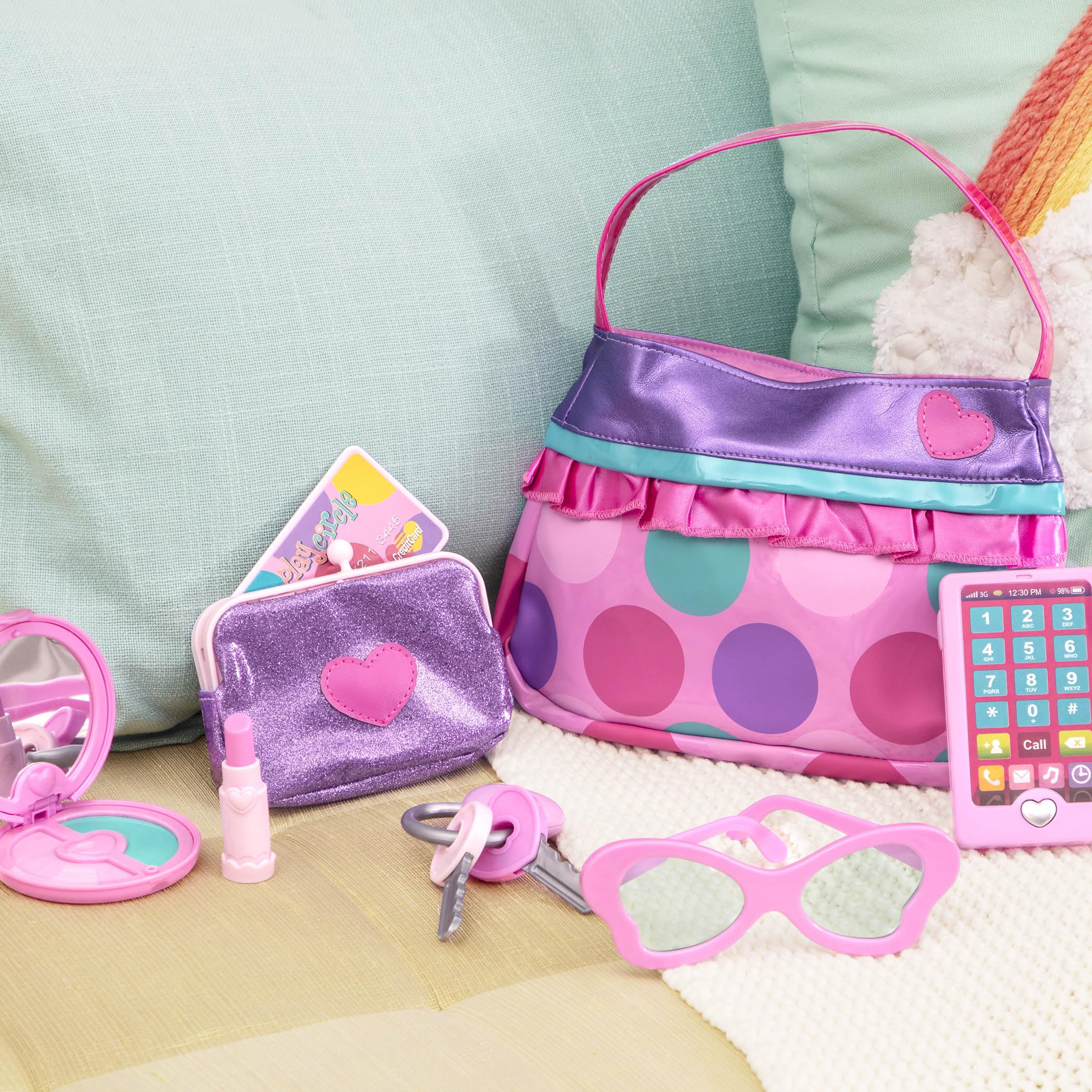 Battat Toy Purse, Play Circle Princess Purse Set, Dress-Up Play, Playset 🍁 All In One Marketplace Canada