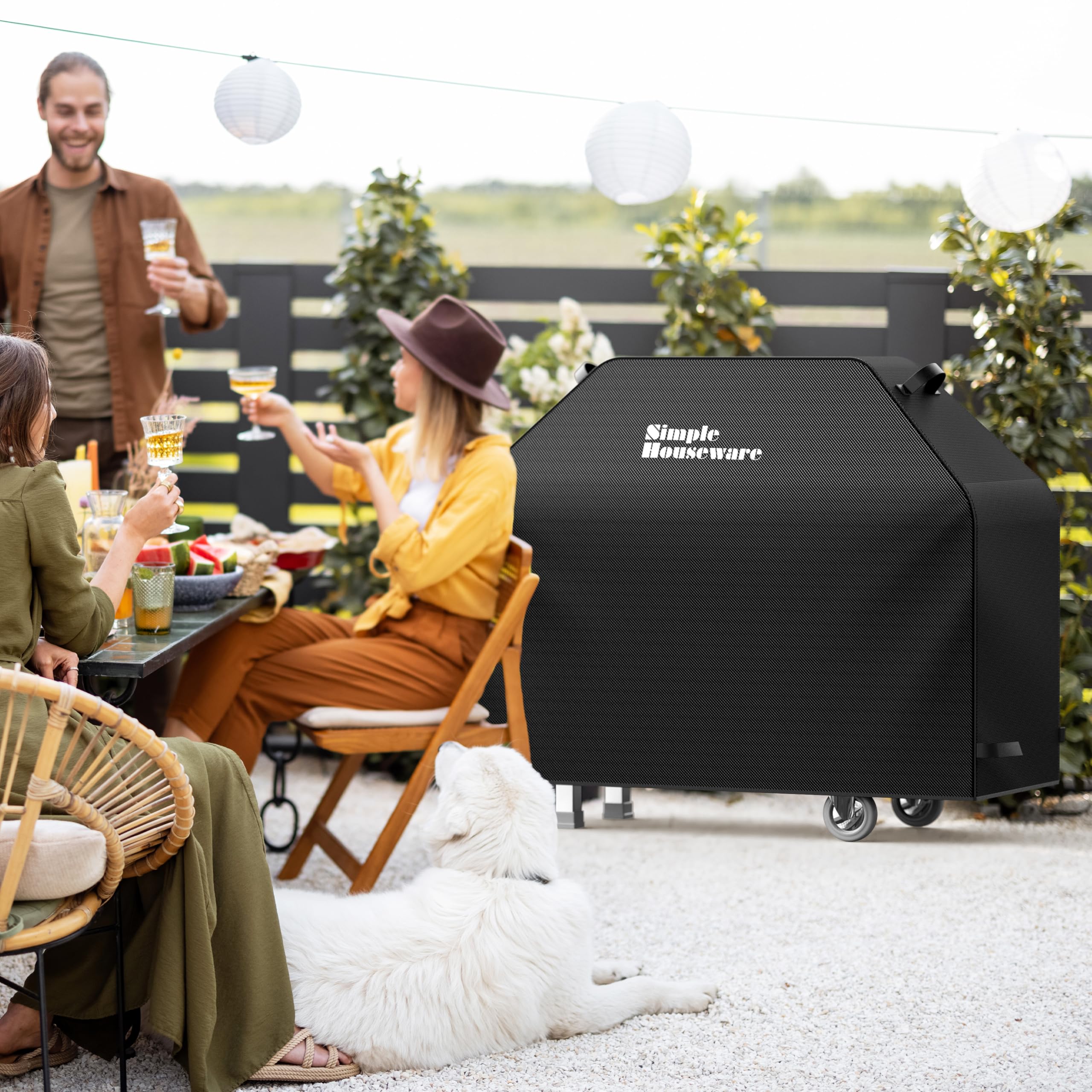 Simple Houseware 55-inch Heavy Duty BBQ Grill Cover, 600D Polyester Waterproof, Weather-Resistant 🍁 All In One Marketplace Canada