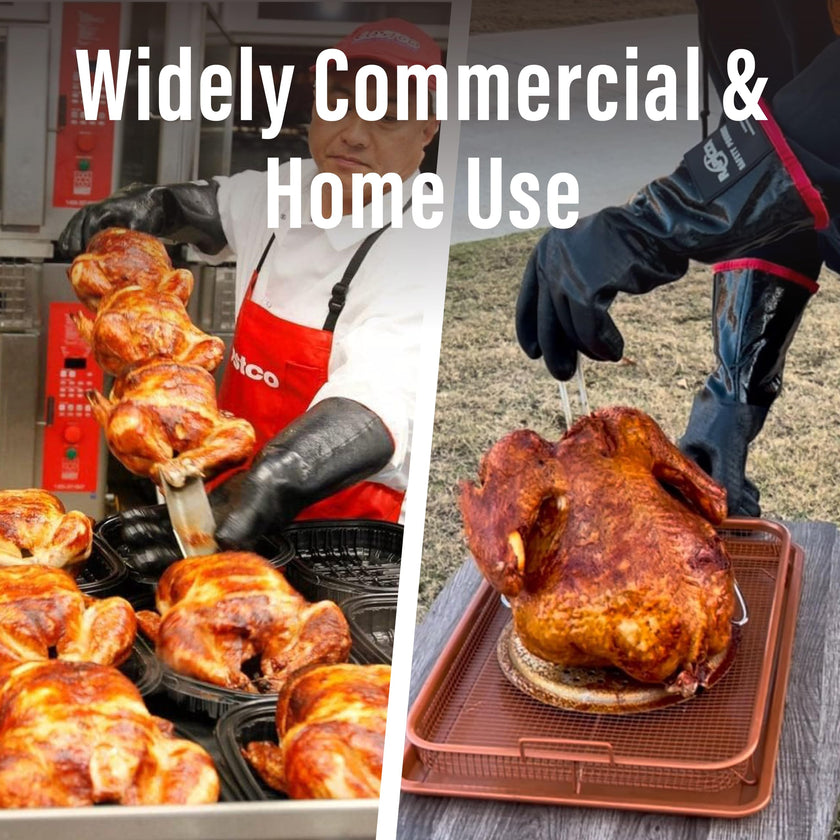 RAPICCA BBQ Grill Gloves, 932°F Heat Resistant Neoprene, 14 in XL 🍁 All In One Marketplace Canada