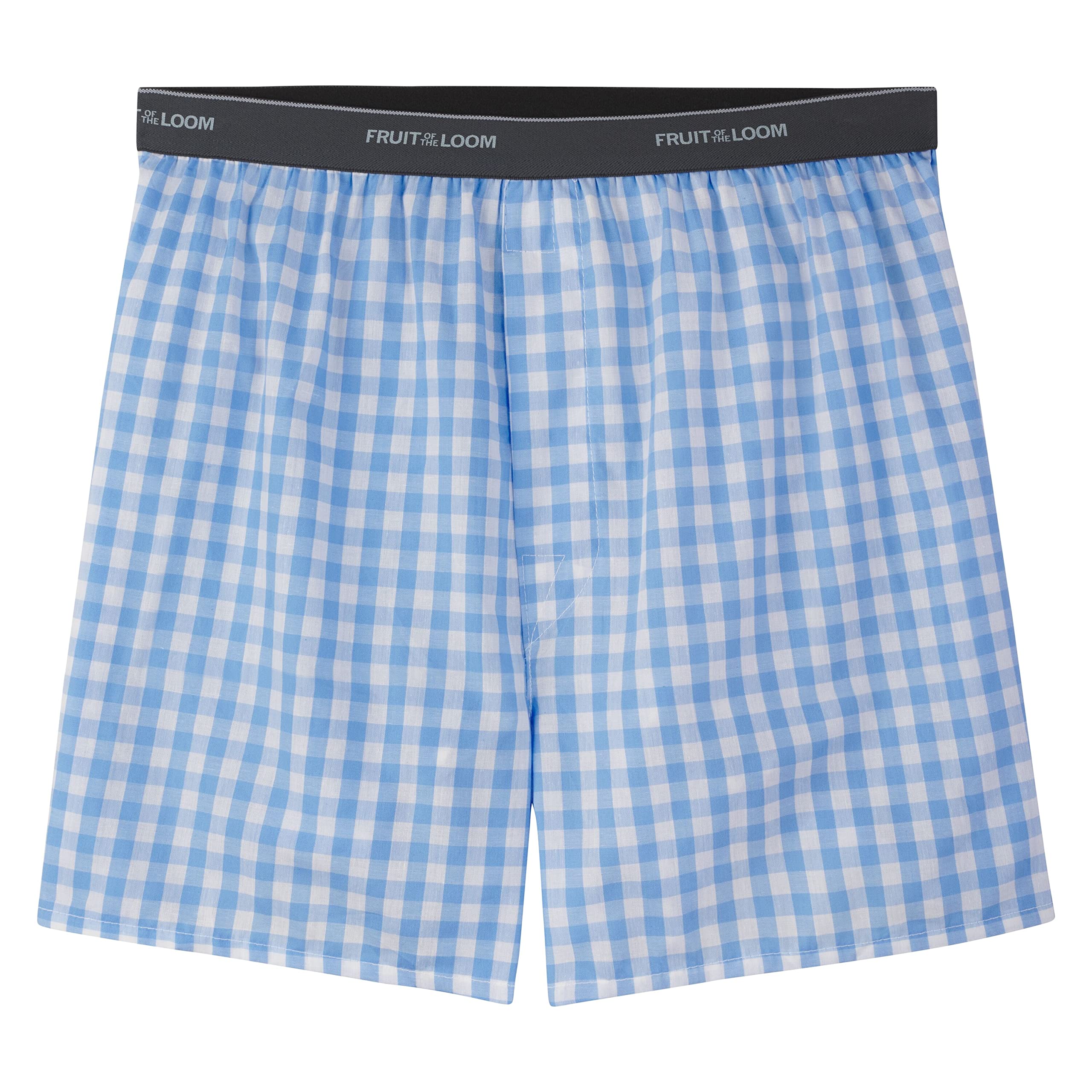Fruit of the Loom Men's 5 Pack Exposed Waistband Assorted, Blues Boxer, Size Large 🍁 All In One Marketplace Canada