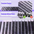 Pawotence Lash Clusters Wispy Cluster Eyelash Extensions 10-18mm Individual Lashes D Curl Cluster Lashes Extension DIY Soft Comfortable Eyelash Clusters with Thin Band 🍁 All In One Marketplace Canada