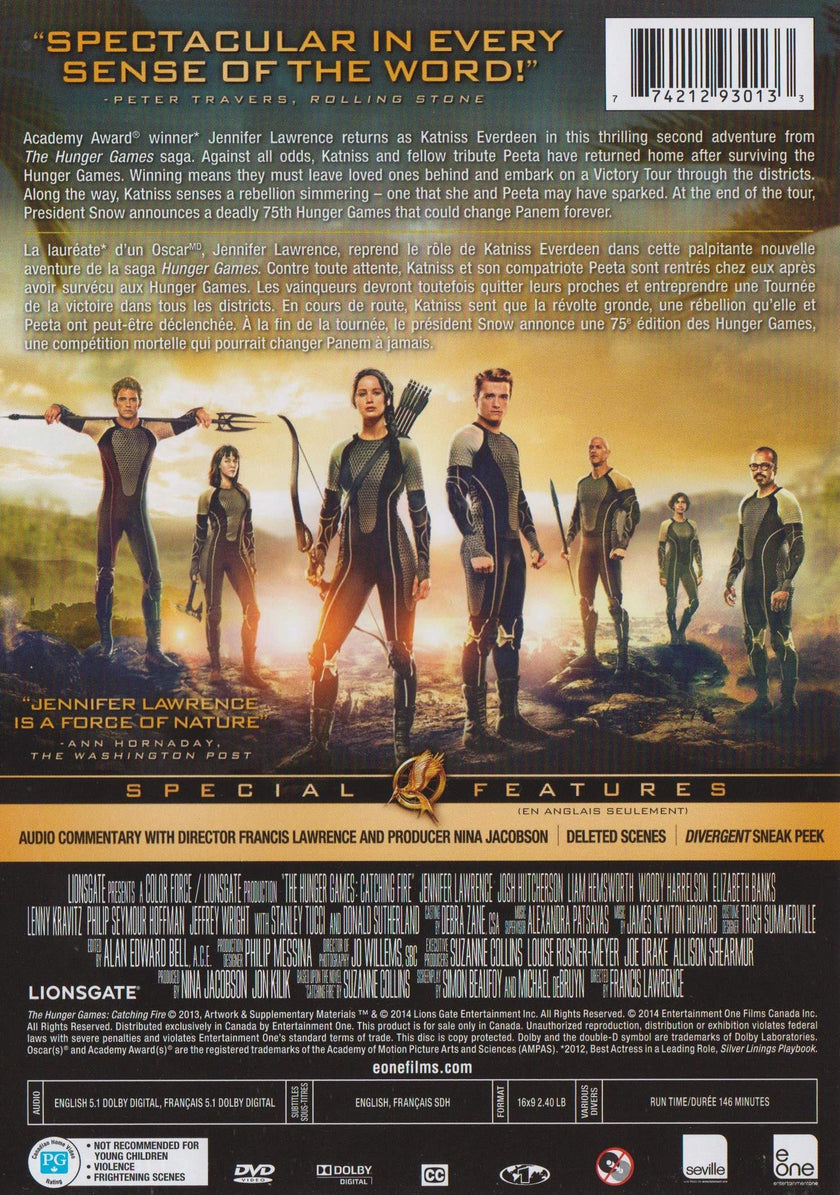 The Hunger Games: Catching Fire - DVD (Used)