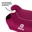 Diono Solana 2022, No Latch, Single Backless Booster Car Seat, Lightweight, Machine Washable Covers, Cup Holders, Pink 🍁 All In One Marketplace Canada