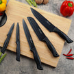 HUNTER.DUAL Knife Set, Dishwasher Safe Kitchen Knife Set with Block, 15 Pcs Black Kitchen Knife Sets with Block Self Sharpening, 6 Steak Knives, Black 🍁 All In One Marketplace Canada